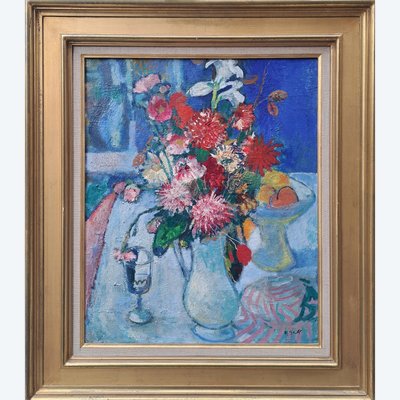 François GALL (1912-1987) - Dahlienstrauß