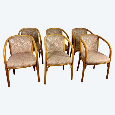 Stühle (6er-Set) Baumann Modell Champagne 1980er