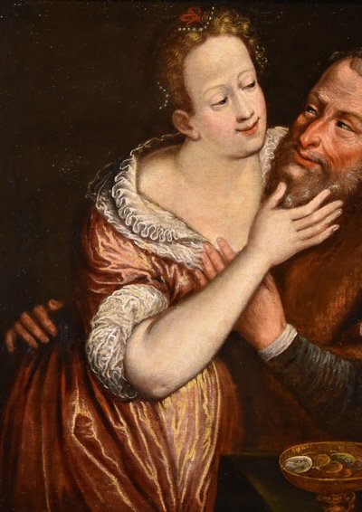 Le Couple Mal Assorti, Ecole Flamande Du XVIIe Siècle