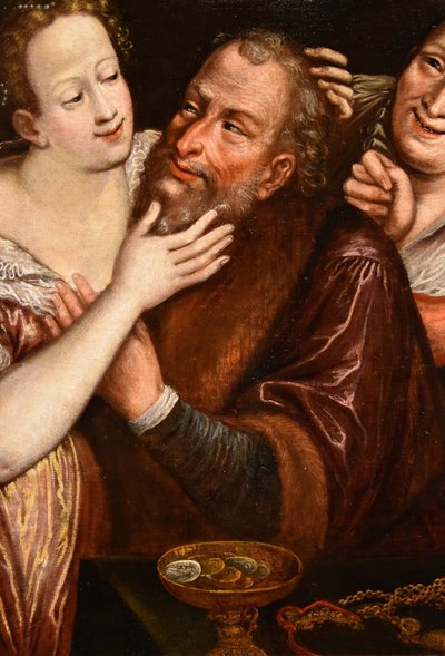 Le Couple Mal Assorti, Ecole Flamande Du XVIIe Siècle