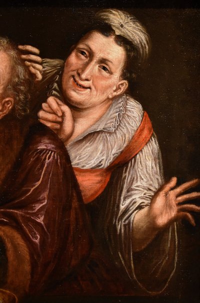 Le Couple Mal Assorti, Ecole Flamande Du XVIIe Siècle