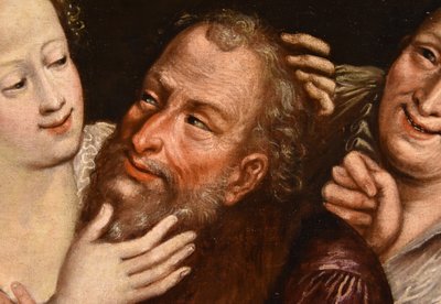 Le Couple Mal Assorti, Ecole Flamande Du XVIIe Siècle