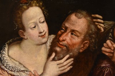Le Couple Mal Assorti, Ecole Flamande Du XVIIe Siècle