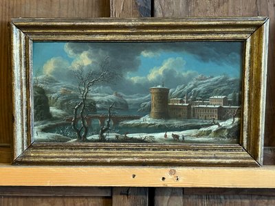 Charles Léopold Grevenbroeck (1730-1759) Pair of Oil Paintings on Copper 18th Century