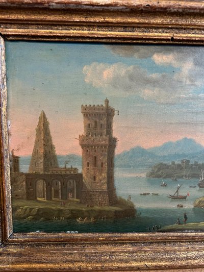 Charles Léopold Grevenbroeck (1730-1759) Pair of Oil Paintings on Copper 18th Century