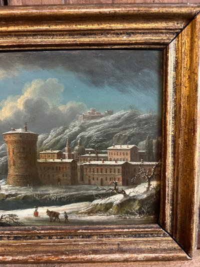 Charles Léopold Grevenbroeck (1730-1759) Pair of Oil Paintings on Copper 18th Century