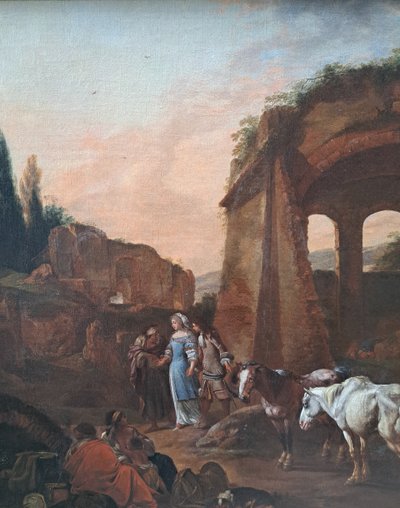 Johann Heinrich Roos (1631-1685), Die Wahrsagerin in den römischen Ruinen