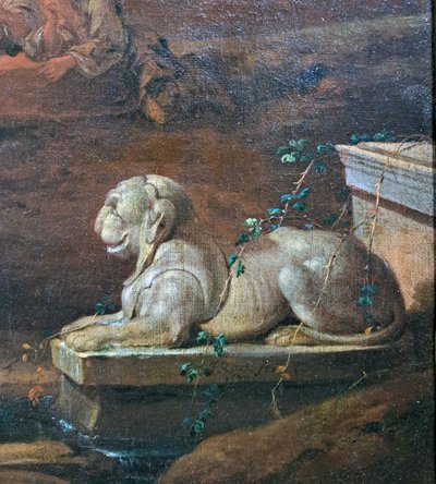Johann Heinrich Roos (1631-1685), Die Wahrsagerin in den römischen Ruinen
