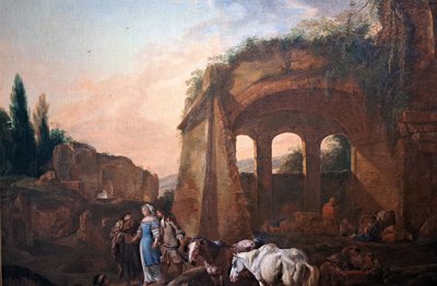 Johann Heinrich Roos (1631-1685), Die Wahrsagerin in den römischen Ruinen