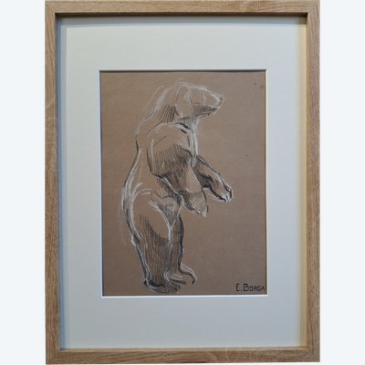 Eugène-Antoine Borga (1885-1964), study of Bear