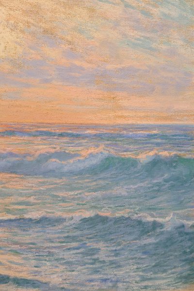 Arsène Chabanian (1864-1949), Setting Sun, Pastel