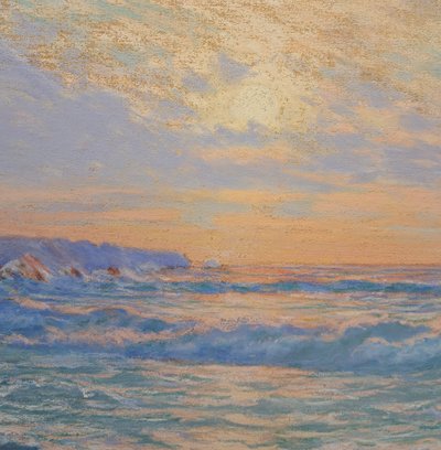 Arsène Chabanian (1864-1949), Setting Sun, Pastel