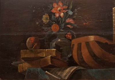 18. Jahrhundert(?) Türaufsatz, Allegorie der Künste