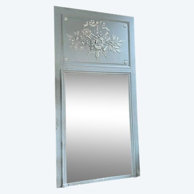 Louis XVI Style Trumeau Mercury Mirror 109×216 Cm