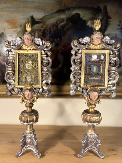 Pair of Italian Reliquary Monstrances - 18th Century
