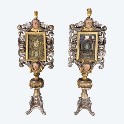 Pair of Italian Reliquary Monstrances - 18th Century