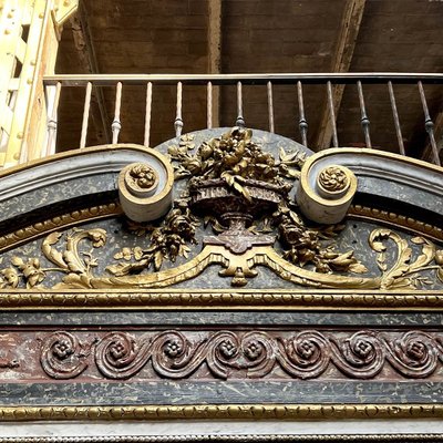 Napoleon III Style Decorative Door Imitation Marble