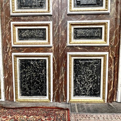 Napoleon III Style Decorative Door Imitation Marble