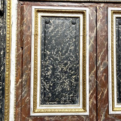 Napoleon III Style Decorative Door Imitation Marble