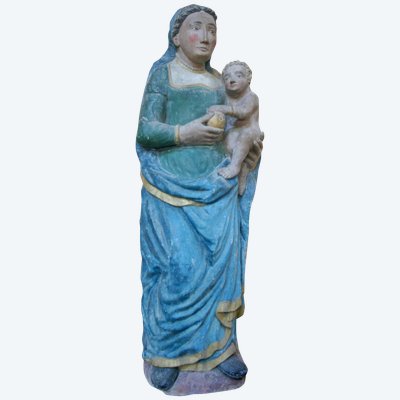 Vergine col Bambino in pietra