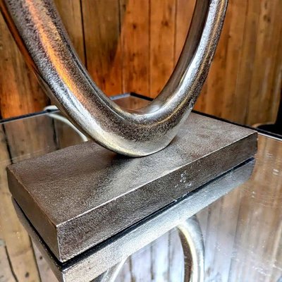 Lampe Vintage En Laiton Chromé