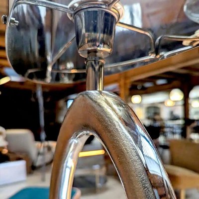 Lampe Vintage En Laiton Chromé