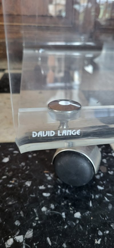 Tavolino da caffè in plexiglas David Lange / Carrello di servizio