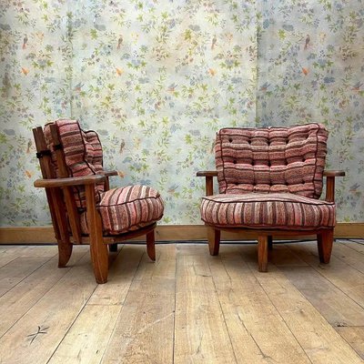 Paire De Fauteuils Tricoteuse Guillerme Et Chambron