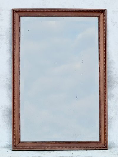 Specchio con cornice in legno