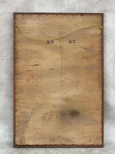 Specchio con cornice in legno