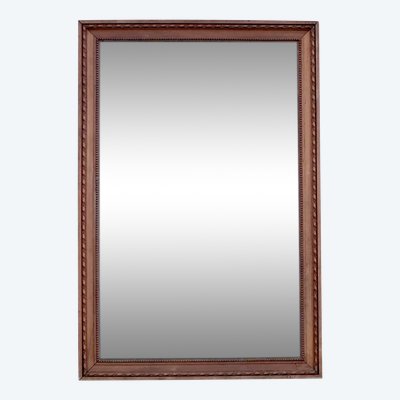 Specchio con cornice in legno