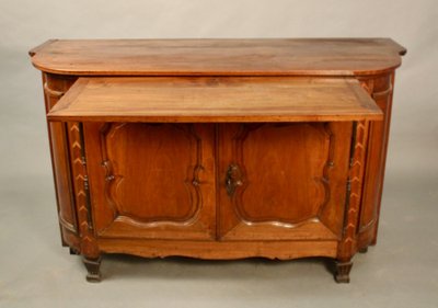Buffet En Noyer à Tirette XVIIIème Est de la France