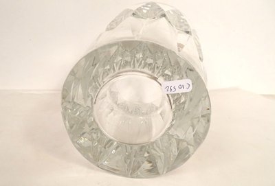 Saint-Louis Vase aus geschliffenem Kristallglas, Frankreich, Modell Camaret, 20. Jahrhundert