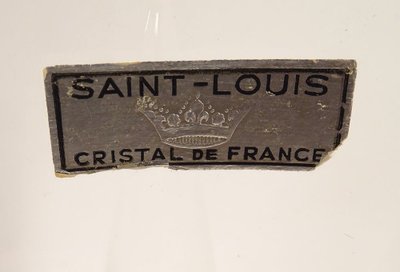 Saint-Louis Vase aus geschliffenem Kristallglas, Frankreich, Modell Camaret, 20. Jahrhundert