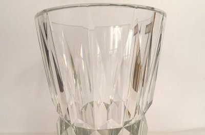 Saint-Louis Vase aus geschliffenem Kristallglas, Frankreich, Modell Camaret, 20. Jahrhundert