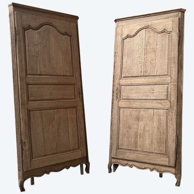 Paire De Portes De Placard Avec Bâti