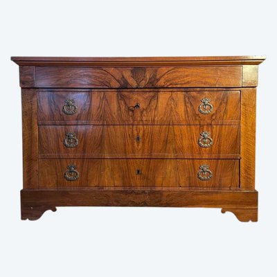 Commode époque Louis Philippe en noyer 
