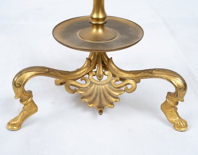 Pair of antique candlesticks signed "Barbedienne". France 19th century.