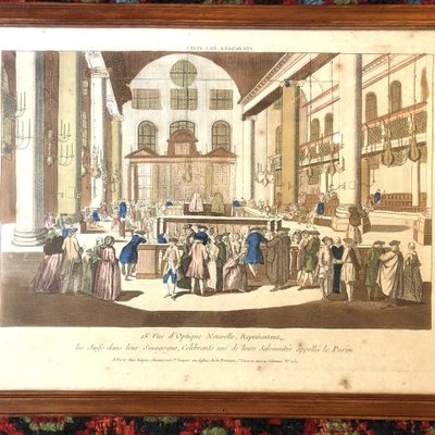 Deux vues d'optique, Purim et Jeu de Bague, XVIIIème siècle