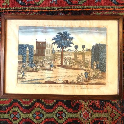 Deux vues d'optique, Purim et Jeu de Bague, XVIIIème siècle