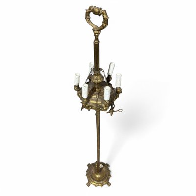 Antike Florentiner Stehlampe aus Messing