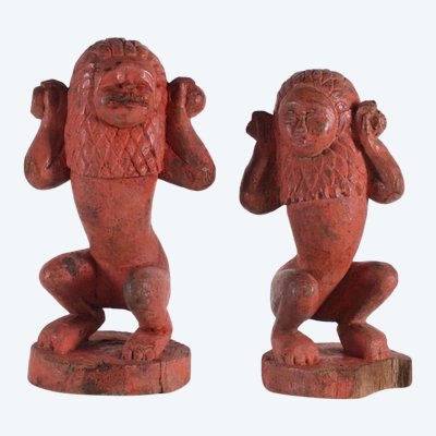 Burmese Animist Figures, Nat or Chinthe.