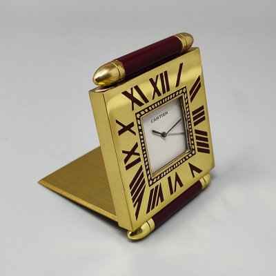 Wunderschöner Cartier-Wecker-Pendulette aus den 1990ern. Hergestellt in der Schweiz
