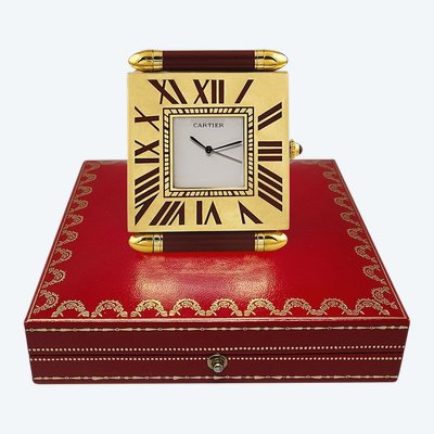 Wunderschöner Cartier-Wecker-Pendulette aus den 1990ern. Hergestellt in der Schweiz
