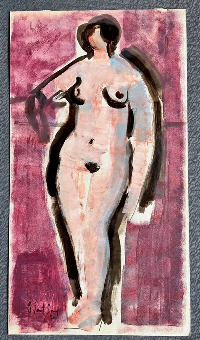 Studio di un nudo rosa.