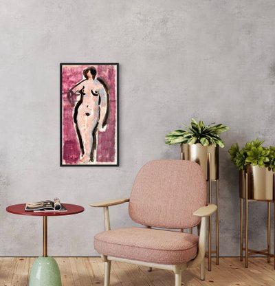 Studio di un nudo rosa.