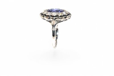 Art-Deco-Tansanit-Ring