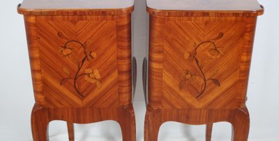 Paire de tables de chevets style Louis XV début XXe siècle 