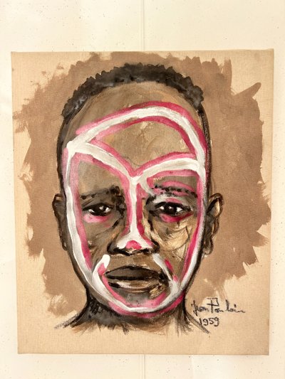 Série de 6 portraits de guerriers Africains