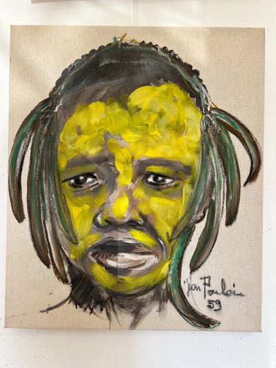 Série de 6 portraits de guerriers Africains